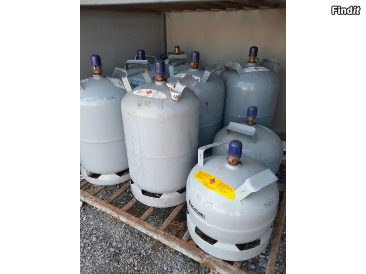 Myydään Gasflaskor stål och komposit tomma förmånligt