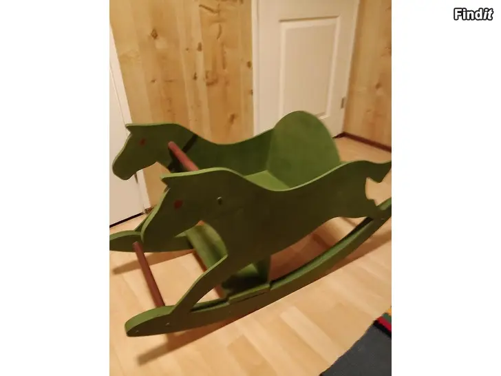 Säljes Gunghäst i trä och faner 1950-tal