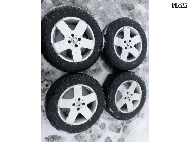 Myydään Alumiinivanteet4-100 Renault renkailla 195/65R15