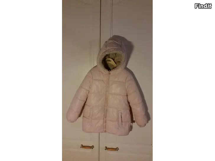 Myydään Lasten talvitakki Benetton vaaleanpunainen XS 3e