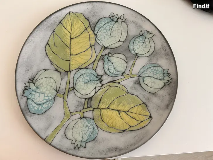 Myydään Pentik Studio Kukkaislintu 35 cm lautanen
