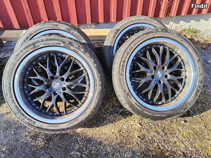 Säljes Barzetta Tendeza Black 18 fälgar + däck