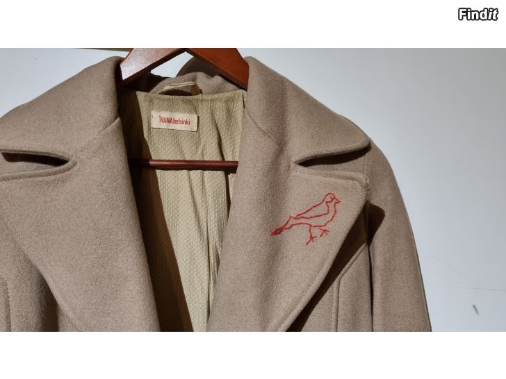 Myydään Ivana Helsinki vintage takki villakangastakki