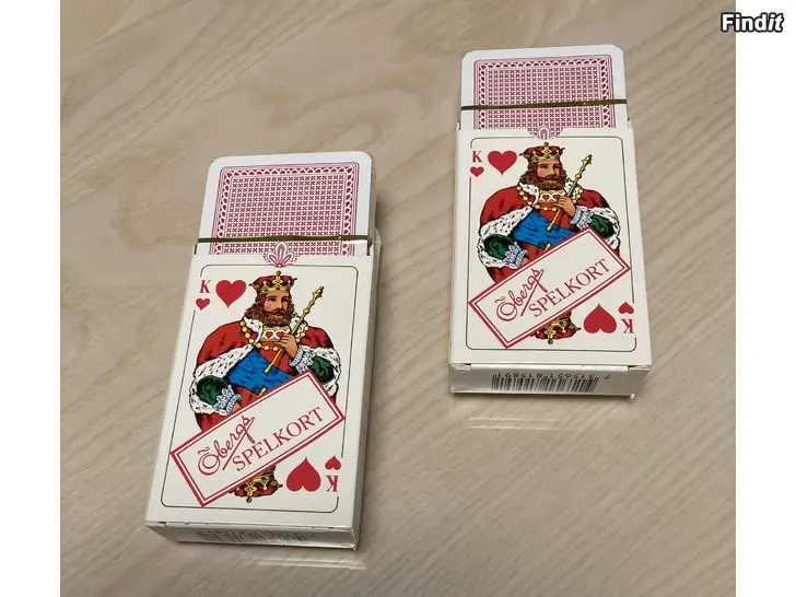 Säljes Två förpackningar nya spelkort