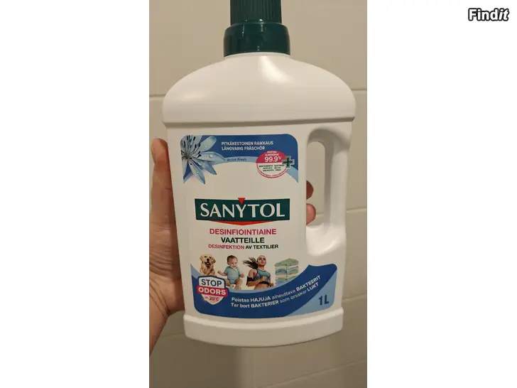 Myydään Sanytol Desinfiointiaine vaatteille, Active Fresh
