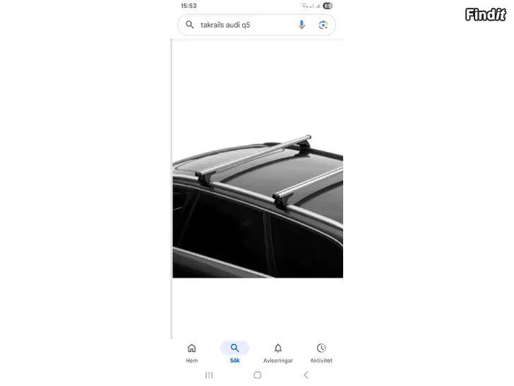 Säljes Takräcke till Audi Q5