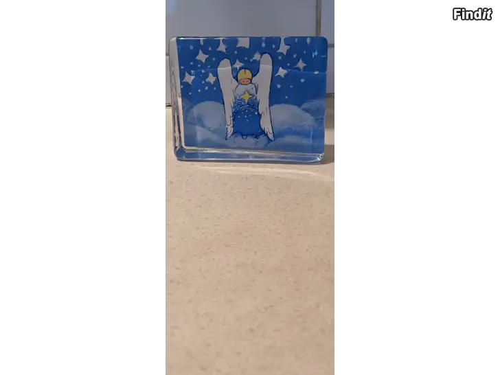 Säljes Fint Ajatuksissa enkelin-glaskort i nyskick