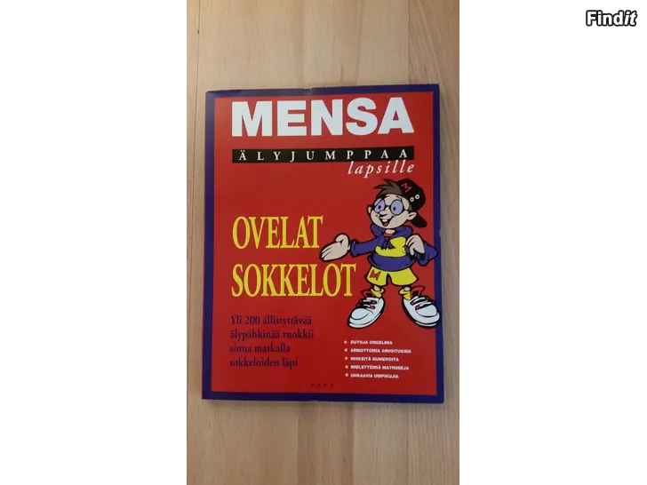 Myydään Mensa älyjumppaa lapsille - Ovelat sokkelot WSOY  -5e