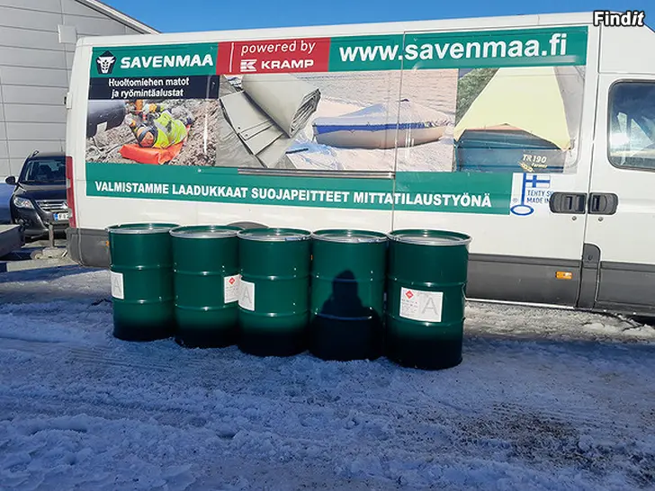 Myydään Peltitynnyri,200 litraa,avattavalla,suljettavalla kannella