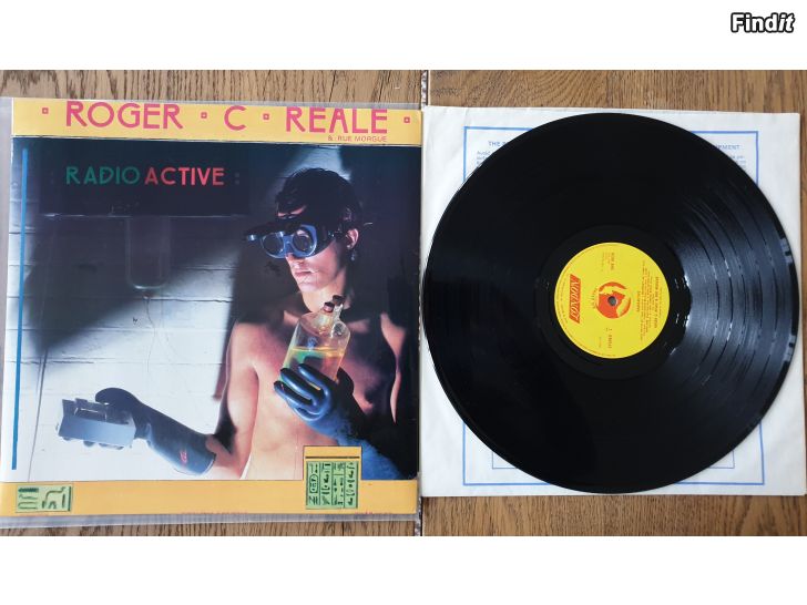Säljes Roger C Reale  Rue Morgue, Radio active. Vinyl LP
