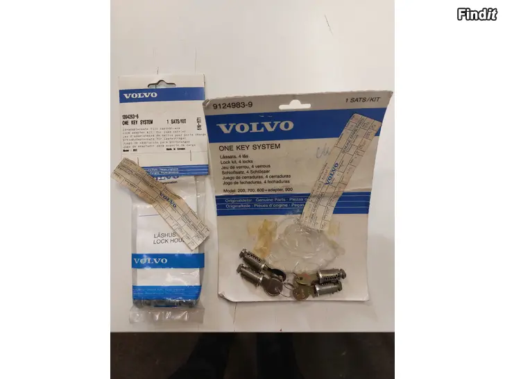 Myydään Volvon lukkosarja Uudet OEM 4 kpl / Adapterit