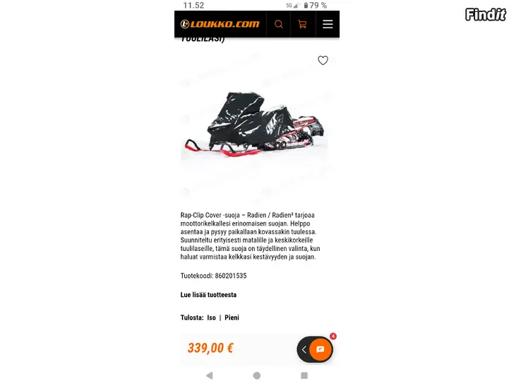 Säljes Lynx presenning