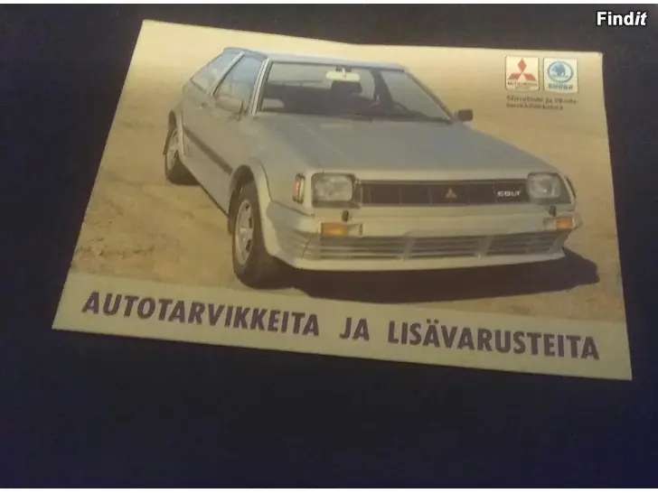 Myydään Skoda/Mitsubishi lisävarusteiden esite 1982