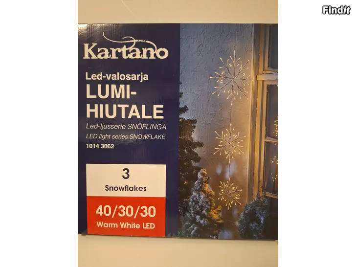 Säljes Jättefin led ljusserie Snöflinga