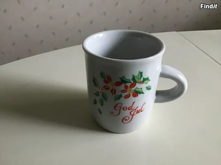 Säljes God Jul - 6 st trevliga koppar