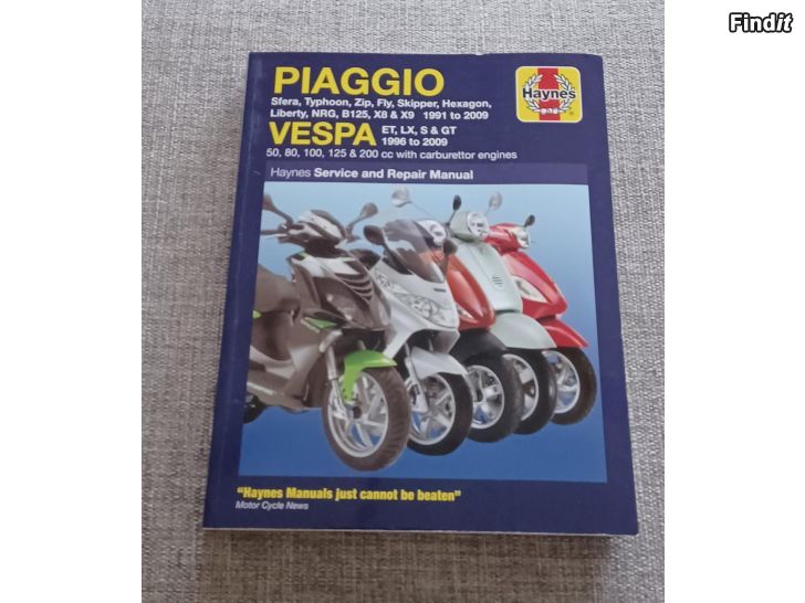 Myydään Huolto- ja käyttöopas Piaggio Vespa Scooters 91 - 09 Service and Repair Manual
