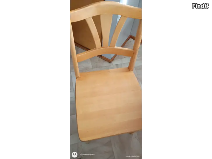 Myydään 5kpl Keittiön täyskoivuisia tuolia