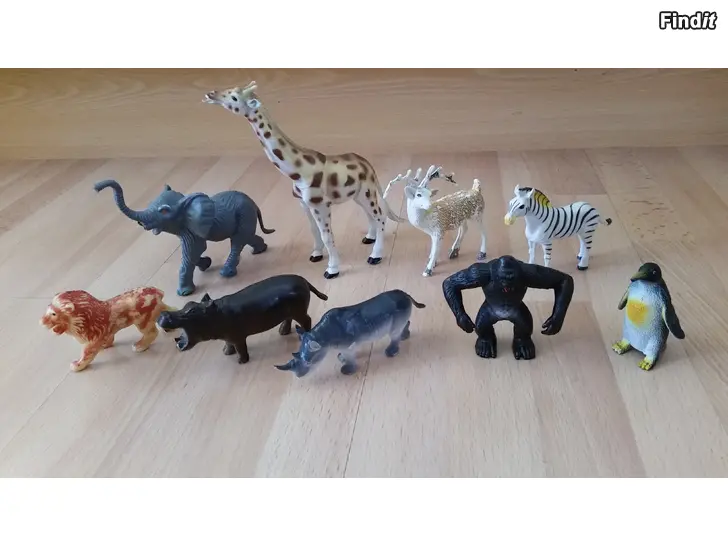 Myydään Muovieläimiä erilaisia 9kpl -hinta 8e
