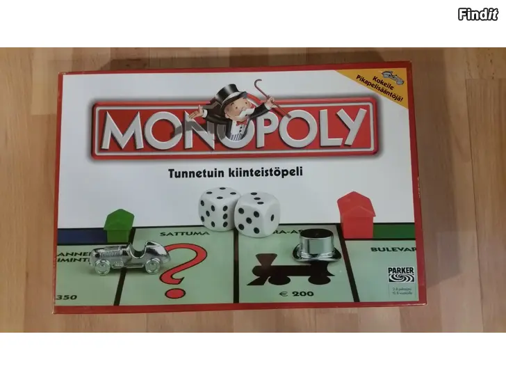 Myydään Parker Monopoli Hasbro 2004  -hinta 20e
