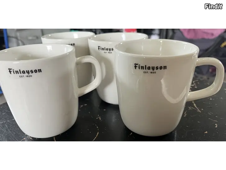 Säljes Finlayson muggar nya 4 st