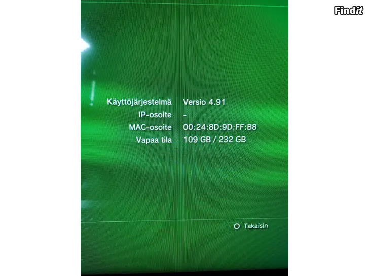 Myydään ps3 232gb