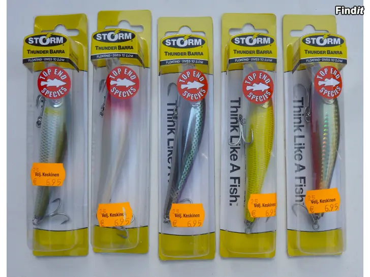 Myydään uusia uistimia huokeasti