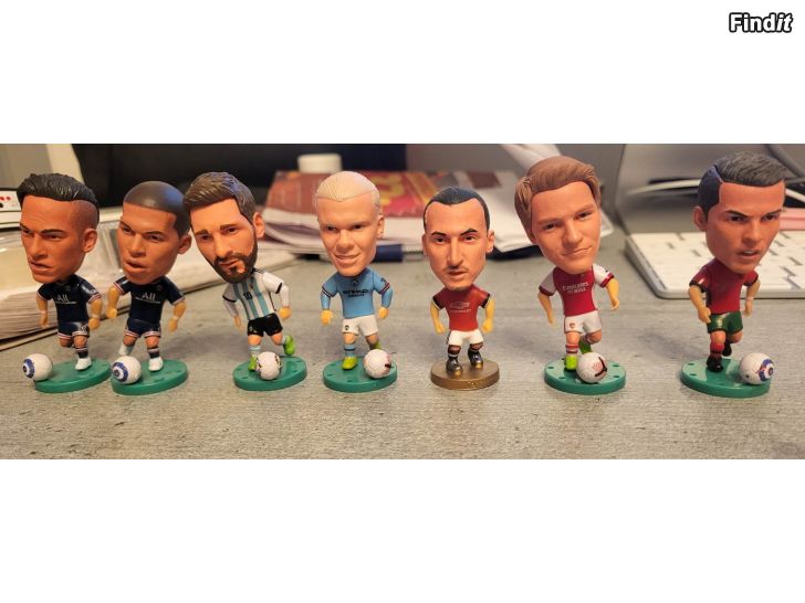 Säljes Fotbollsfigurer Zlatan, Ronaldo, Salah, Messi, Mbappe, Ødegaard, Haaland m.f