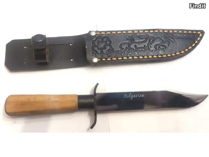 Myydään Puukko ja nahkatuppi