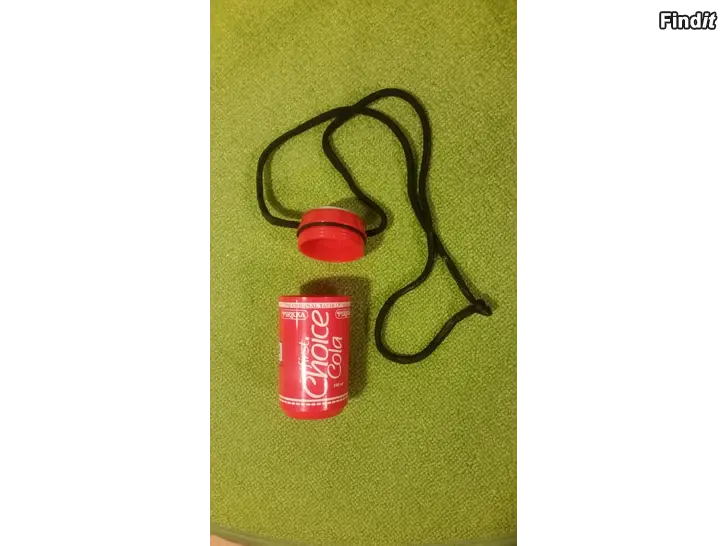 Myydään Muovinen säilytyskanisteri 330ml Logo Pirkka First Choice Cola -hinta 6e