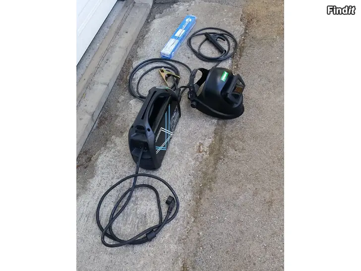 Myydään Puikkohitsausinvertteri Wameta 166 Pro, hitsausmaski, hitsauspuikkoja