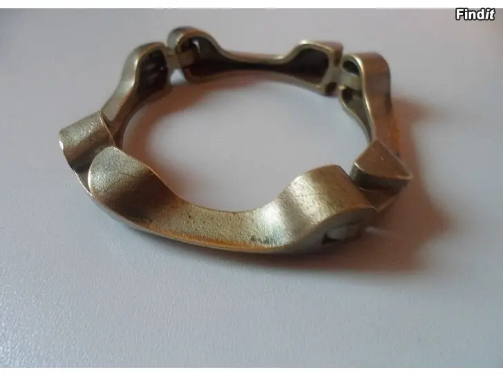 Myydään Lapponia Björn Weckström rannekoru Mauser tulipronssi