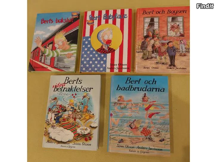 Myydään Fem fina Bert-böcker