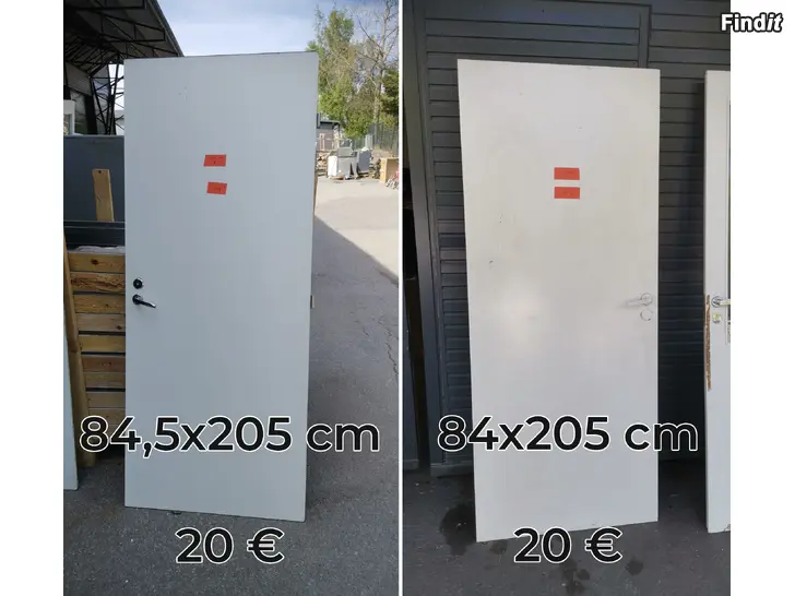 Säljes Innerdörrar utan karmar