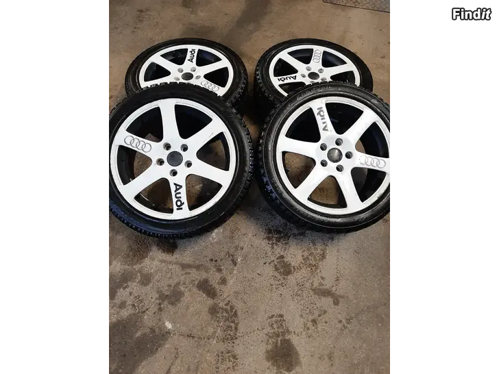 Säljes 17 Alufälgar med vinterdäck VW, Audi, Skoda, Seat