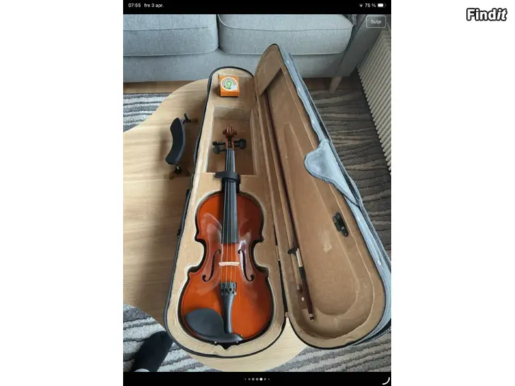 Säljes 3/4 violin och fodral