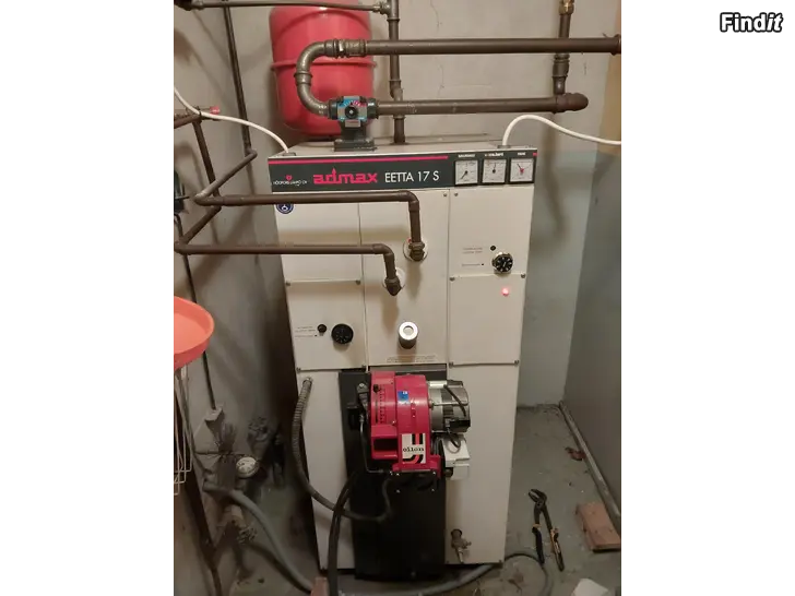 Myydään Arimax Eetta 17S öljypannu ja Oilon Junior LF1 poltin