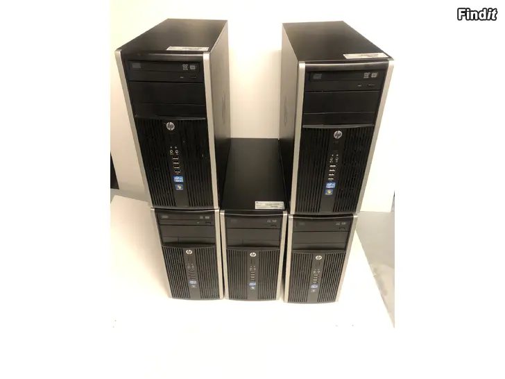 Myydään 5 kpl HP Elite 8300 Microtower pöytäkoneita