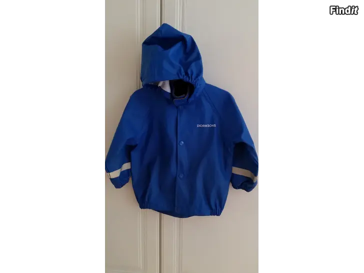 Myydään Didriksons Slaskeman Kids Jkt sadetakki koko 80 10e