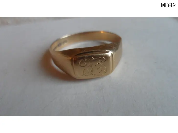 Säljes Kantasormus Kulta 14K koko 21-21,5