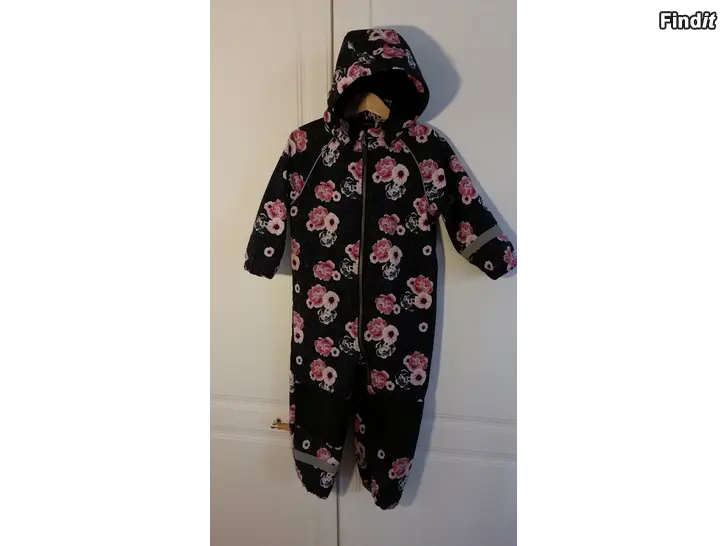 Myydään Guppy softshell kukallinen haalari koko 92  -hinta 12e