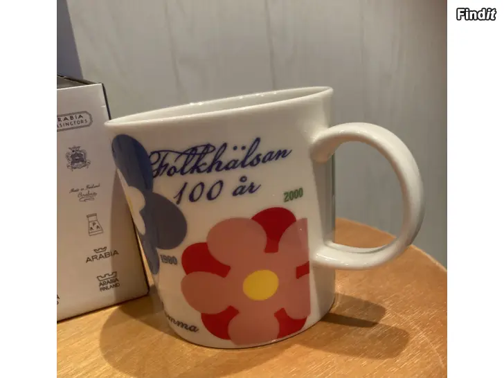 Säljes Folkhälsan jubileums mugg