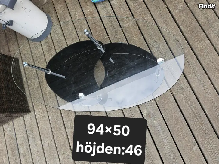 Säljes Glasbord