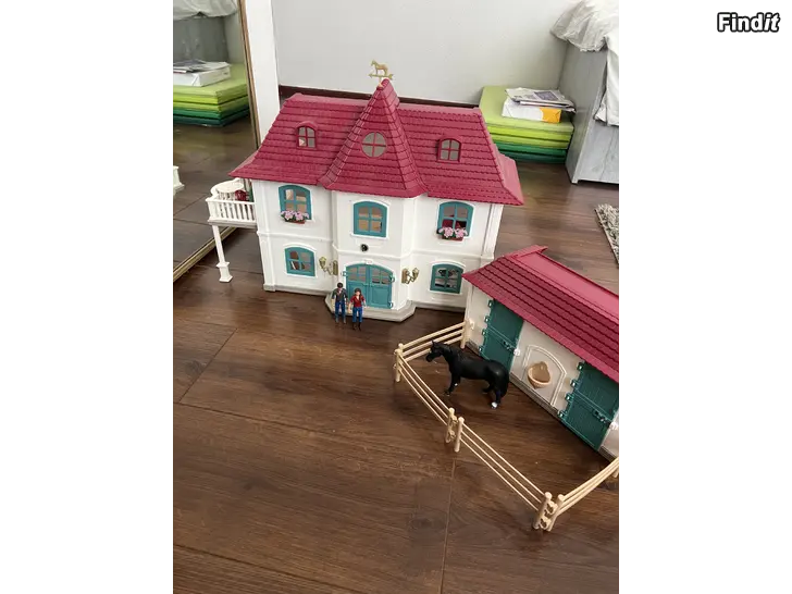 Säljes Schleich hus med stall