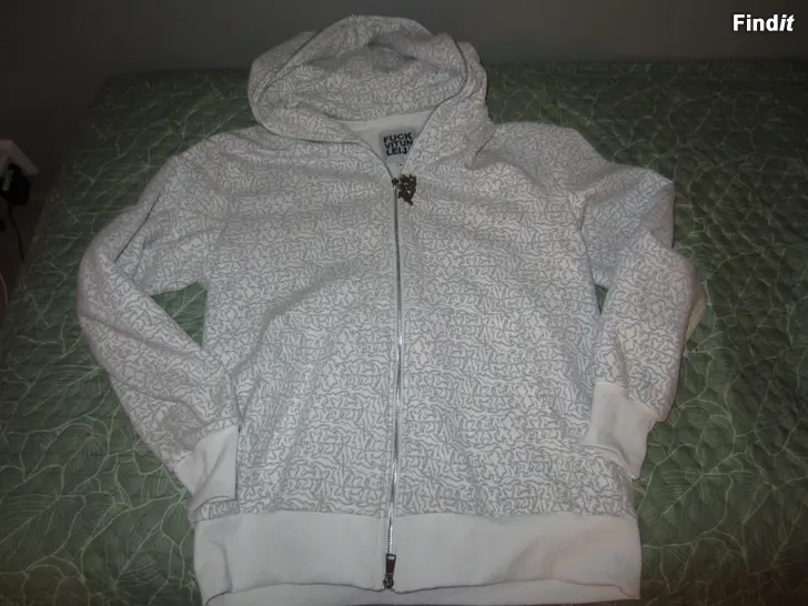 Säljes Valko/harmaa Vitun leija kollege takki.koko M