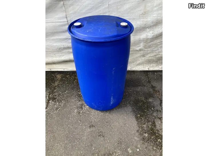 Säljes Plasttunnor 200L Blå / Plasttunnor 200L Vit
