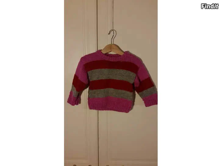 Myydään Punainen villapaita villapusero DIY 92 3e