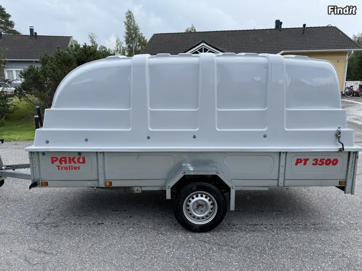 Myydään PAKU Trailer PT 3500 kuomulla  hyvässä kunnossa