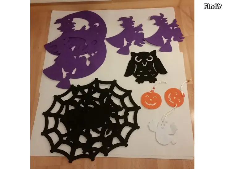 Säljes Halloween koristeet huopakangasta 5e