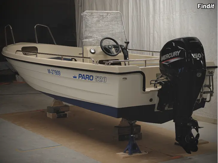 Myydään PARO 520 ja Mercury F50  Ajovalmis paketti