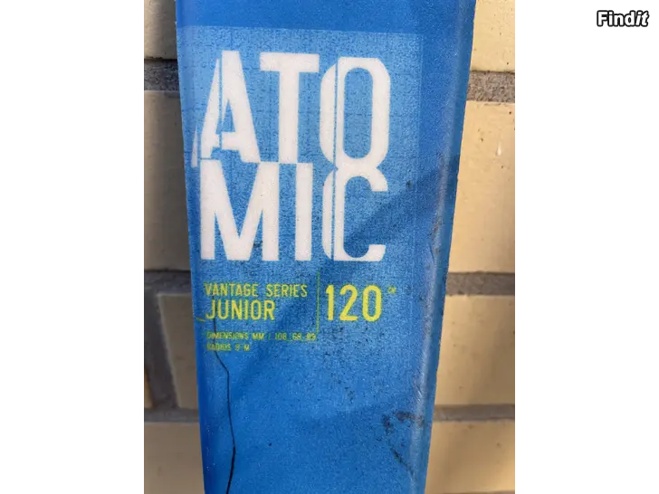 Myydään Atomic Junior 120cm laskettelusukset
